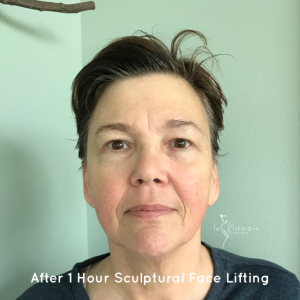 1 hour post sculptural face lifting technique | La Floraison Wellness | Eva Lu
